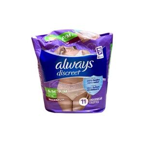 Always Discreet Incontinence Underwear Women’s Size S/M